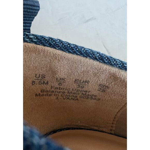NEW Franco Sarto Vana Blue Denim Round Toe Ballet Flat Slip On Shoes Size 8.5M - Picture 9 of 9